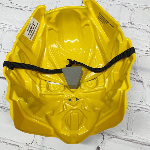 Authentic Transformers Kids S (Size 6) Bumblebee Costume Yellow Black Mask + Toy - Picture 6 of 9